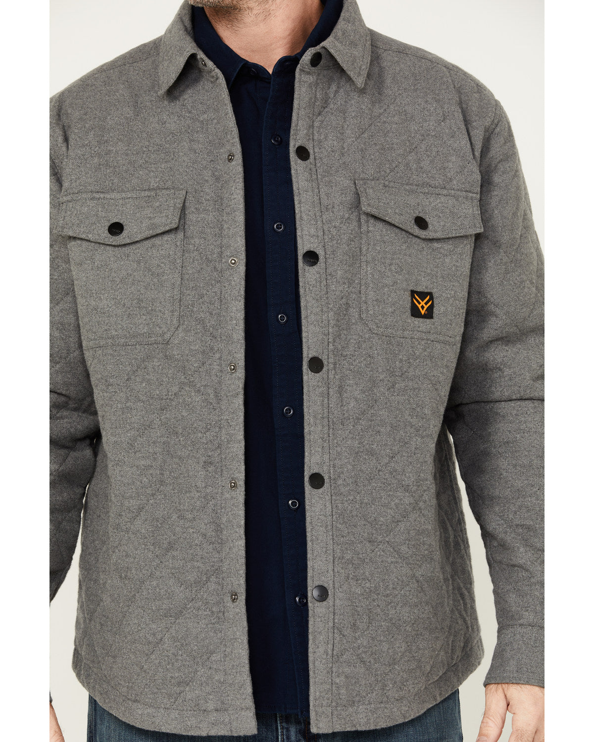 Men's Quilted Flannel Shirt Jacket