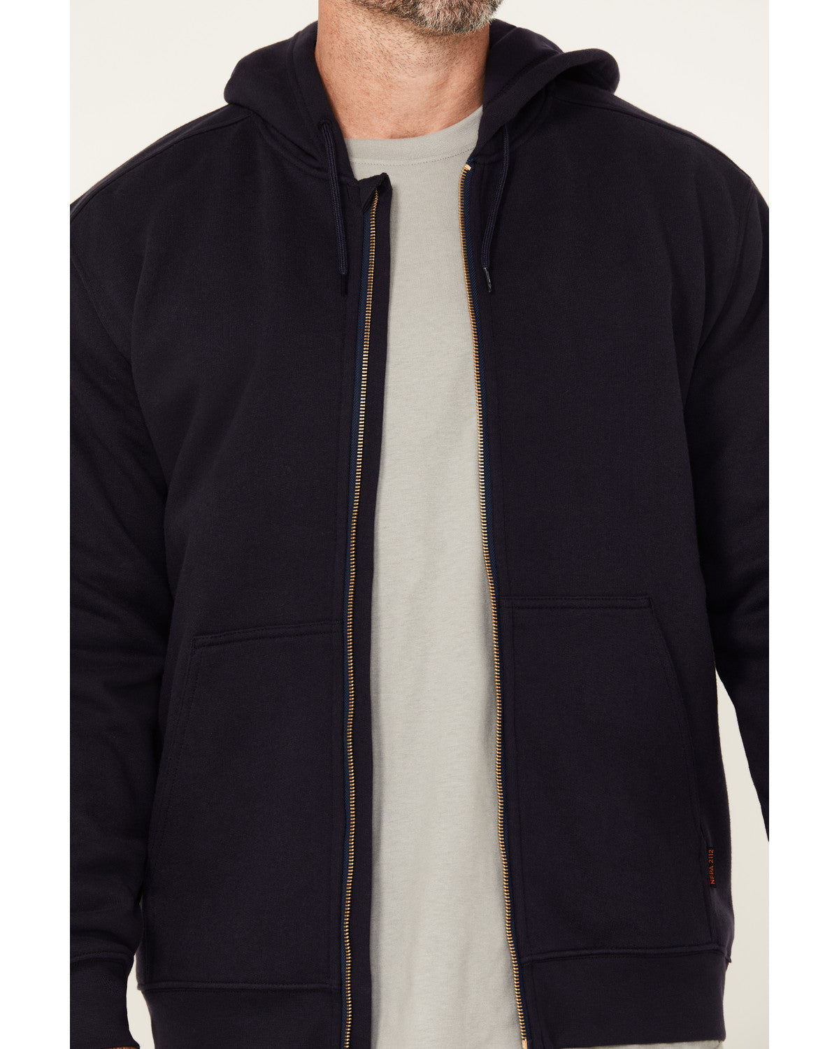 Chaqueta con capucha de forro polar ignífugo para hombre