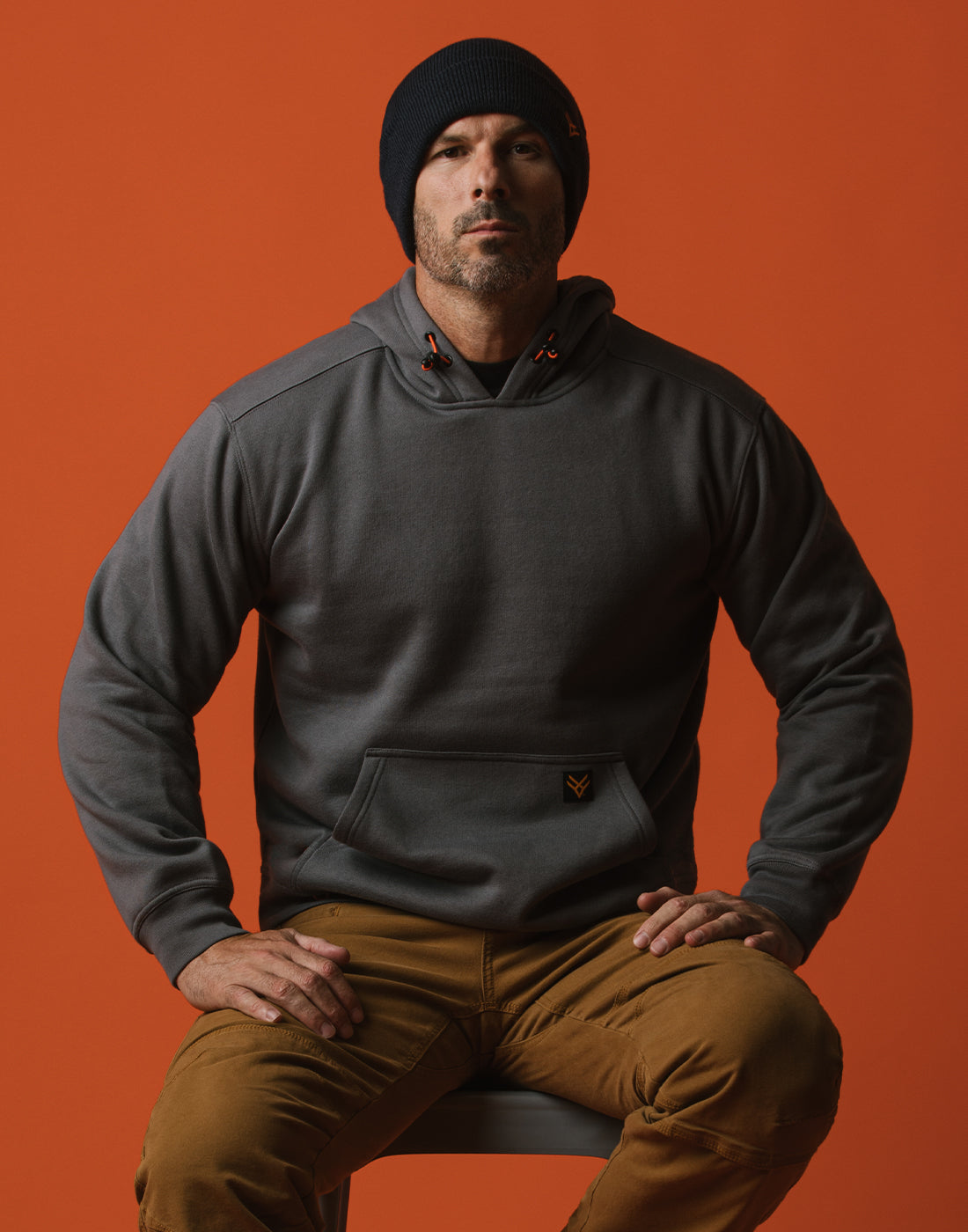 Man in  Hoodie and beanie