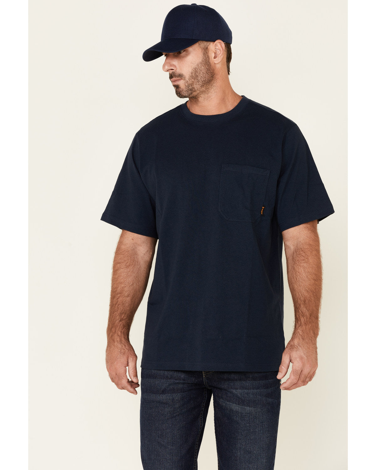 Men's Solid Light Gray Forge Short Sleeve Work Pocket T-Shirt